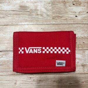 Vans Bold Red Checkered Wallet